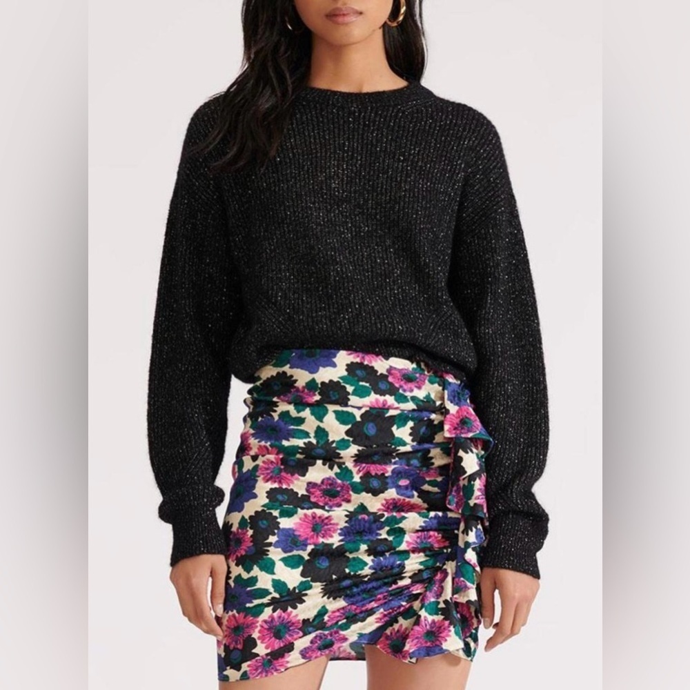 Veronica Beard Ravello Skirt Size 4 Multicolor Floral Mini Skirt Lined